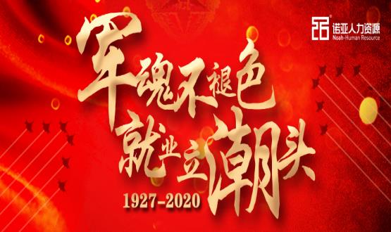 軍魂不褪色，就業(yè)立潮頭！熱烈慶祝中國人民解放軍建軍93周年！